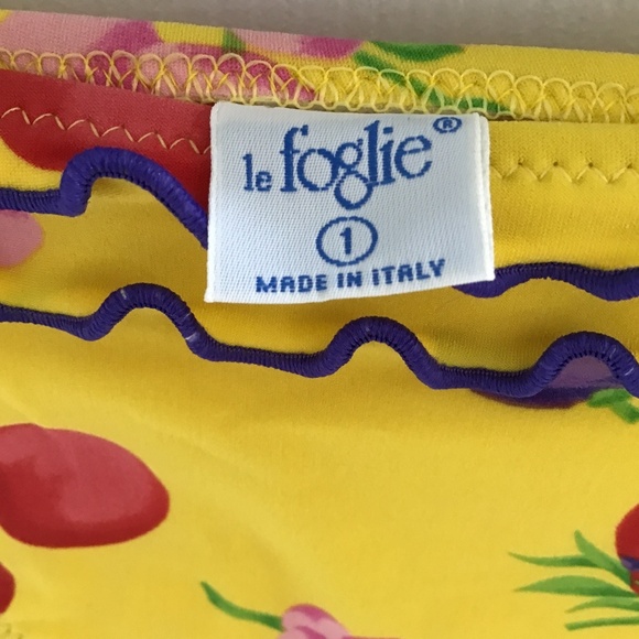 le foglie mare swimwear yellow/multicolored bikini set size S (IT 1) - Picture 3 of 6